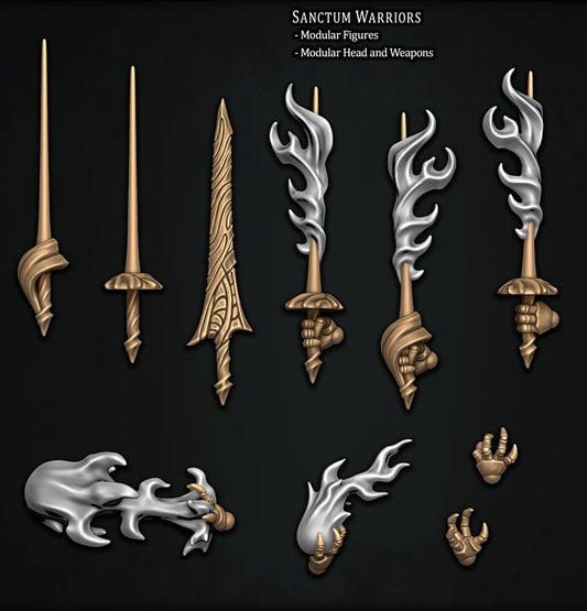 Soulfire Sanctum Weapons, Insect Folk Customisation Pack - 28mm Scale (18 Variants Available) - Battle Yak
