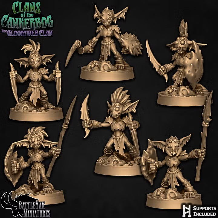 Spiderbite Boggrots, Goblin Melee Gang (7 Variants Available) - Battle Yak