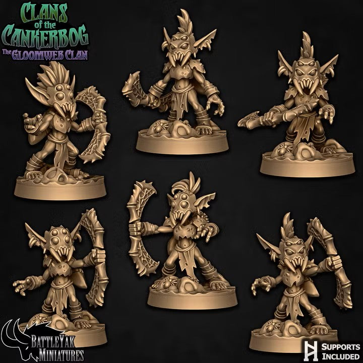 Spiderbite Stingshots, Goblin Ranged Gang (6 Variants Available) - Battle Yak