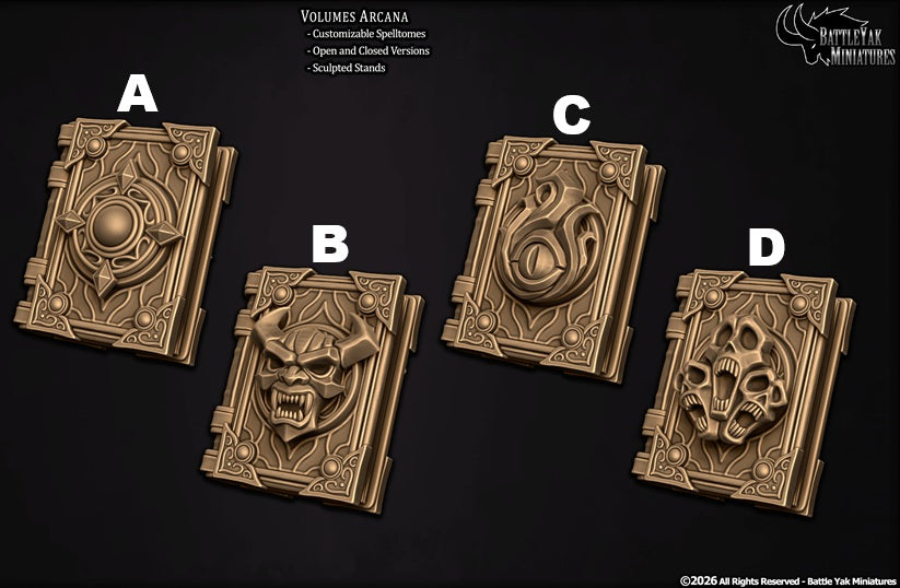 Volumes Arcana, Levitating Spellbooks (9 Variants Available) - Battle Yak