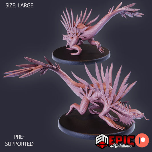 Spiky Lizard (3 Variants) - Epic Miniatures