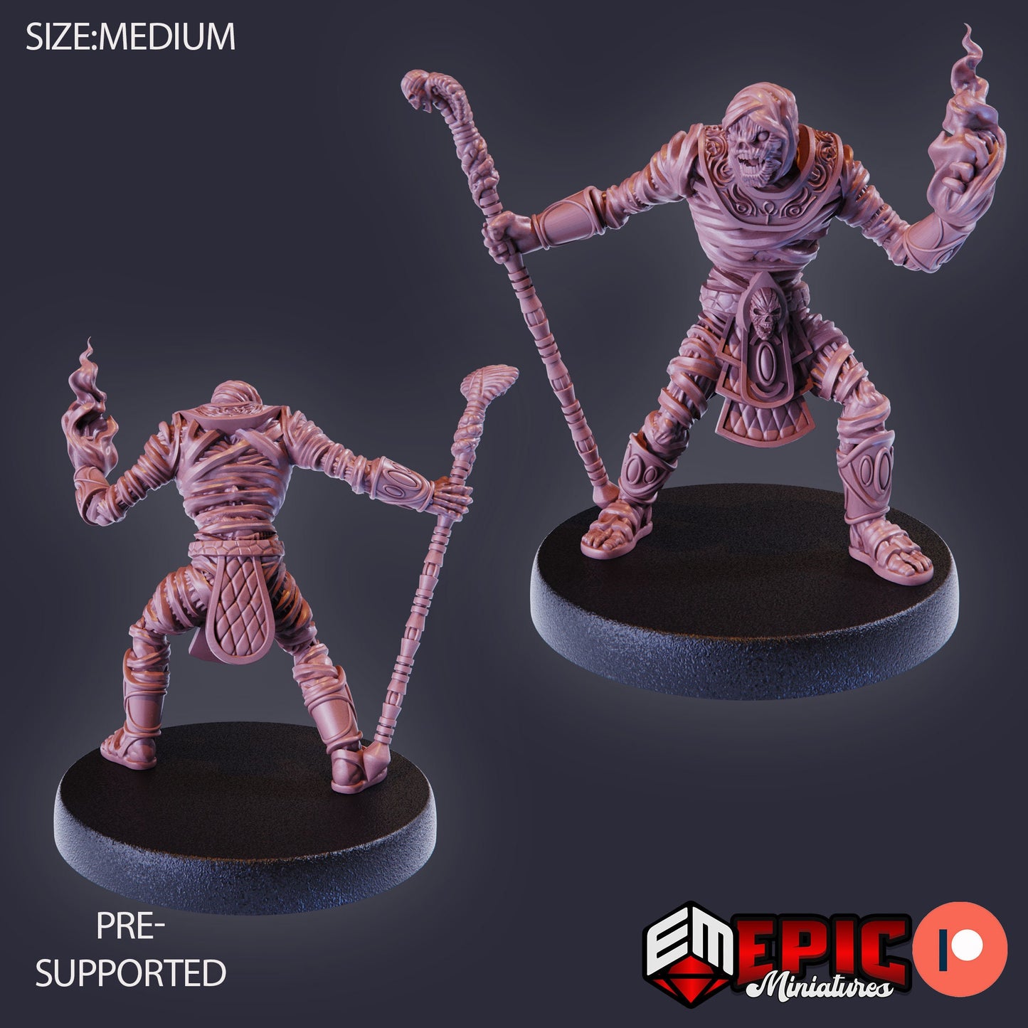 Mummy Mage (3 Variants) - Epic Miniatures