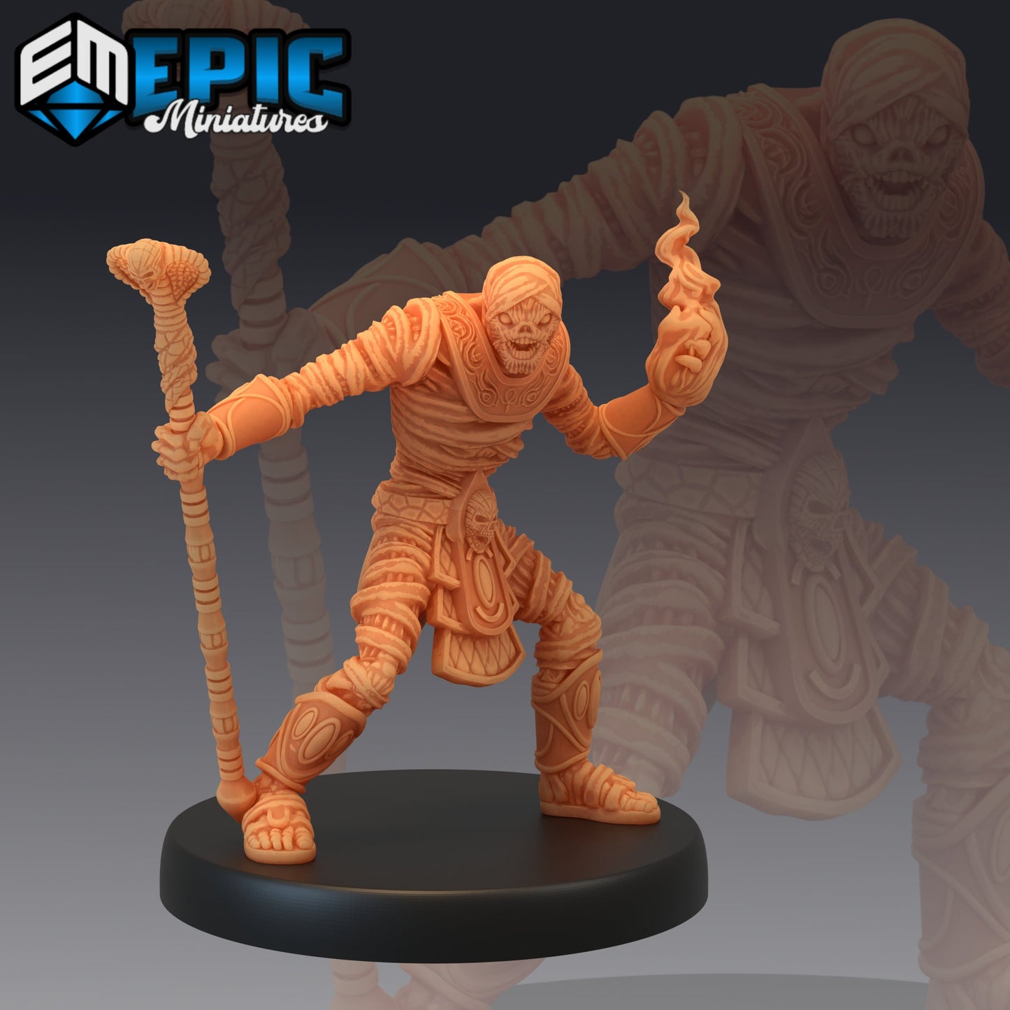 Mummy Mage (3 Variants) - Epic Miniatures