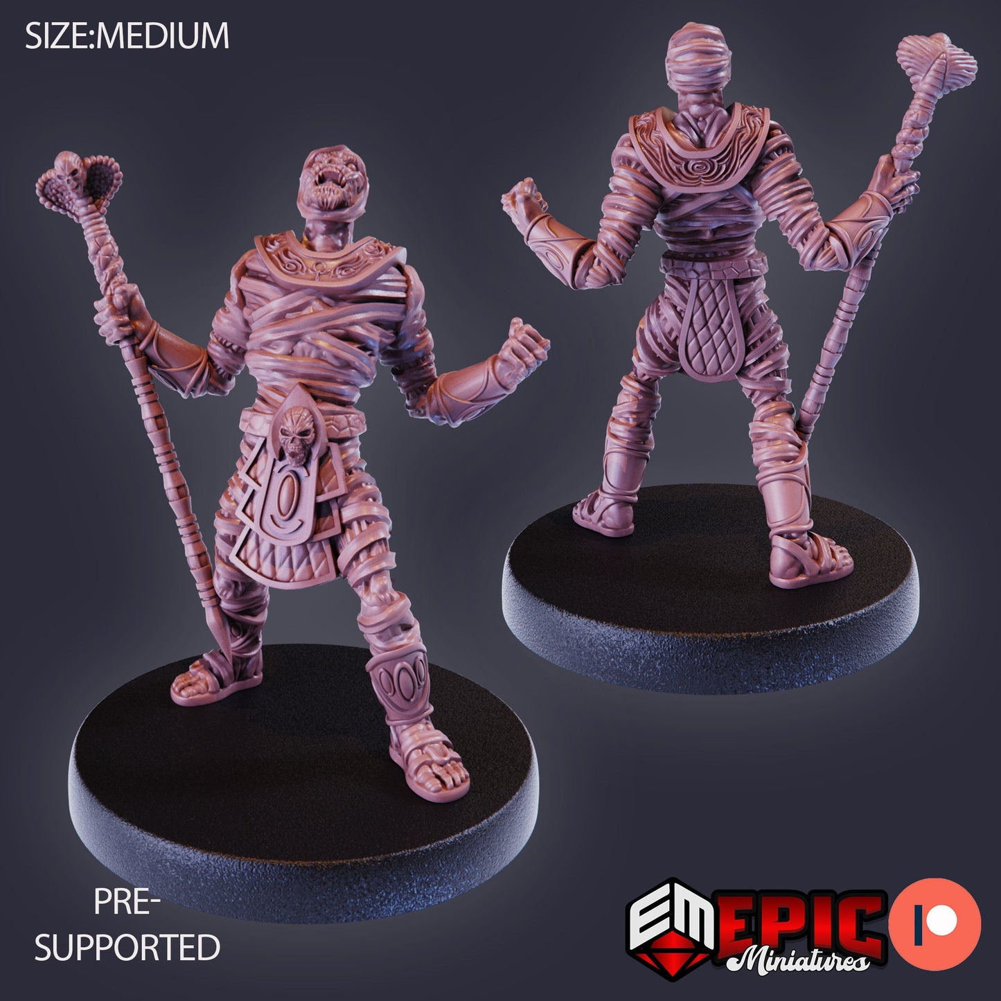 Mummy Mage (3 Variants) - Epic Miniatures