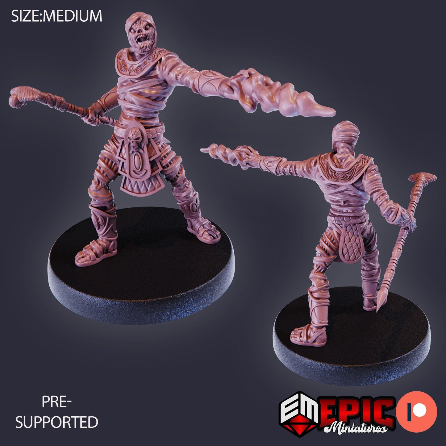 Mummy Mage (3 Variants) - Epic Miniatures