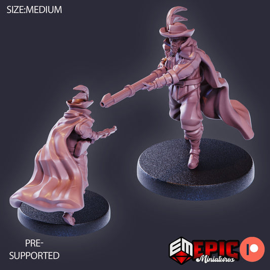Musketeer (3 Variants) - Epic Miniatures