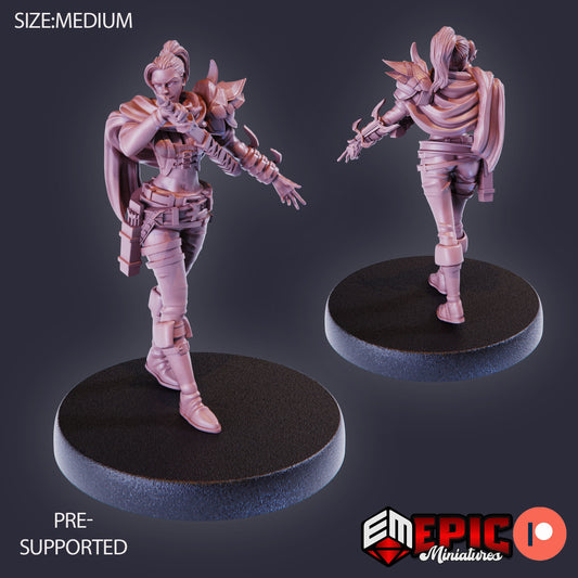 Female Assassin (3 Variants Available) - Epic Miniatures