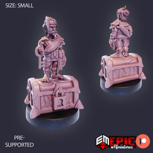 Gnome Pirate (3 Variants Available) - Epic Miniatures