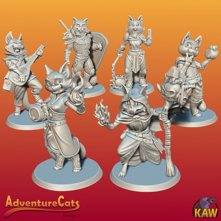 Adventure Cats (8 Variants Available) - Kawna Minis