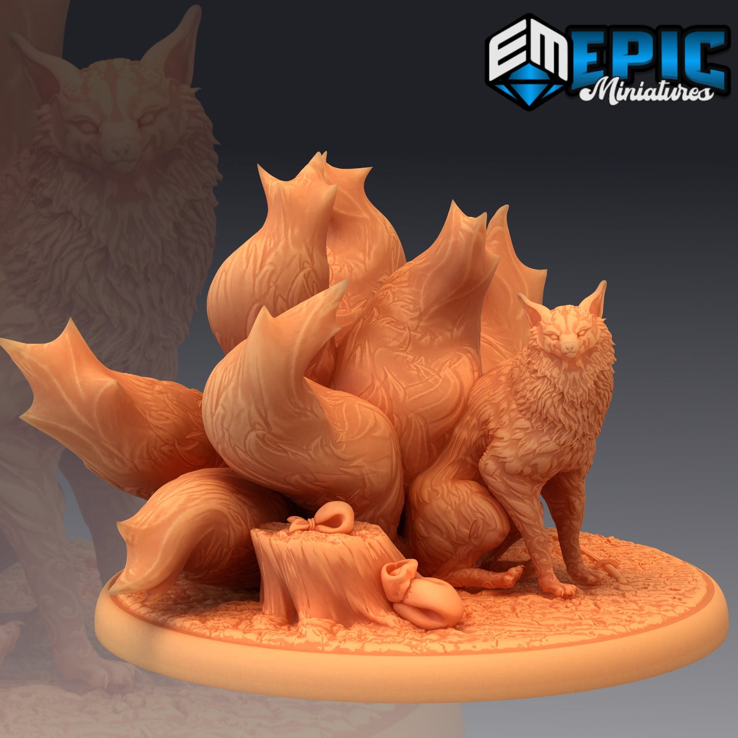 Nine Tailed Fox (4 Variants Available) - Epic Miniatures
