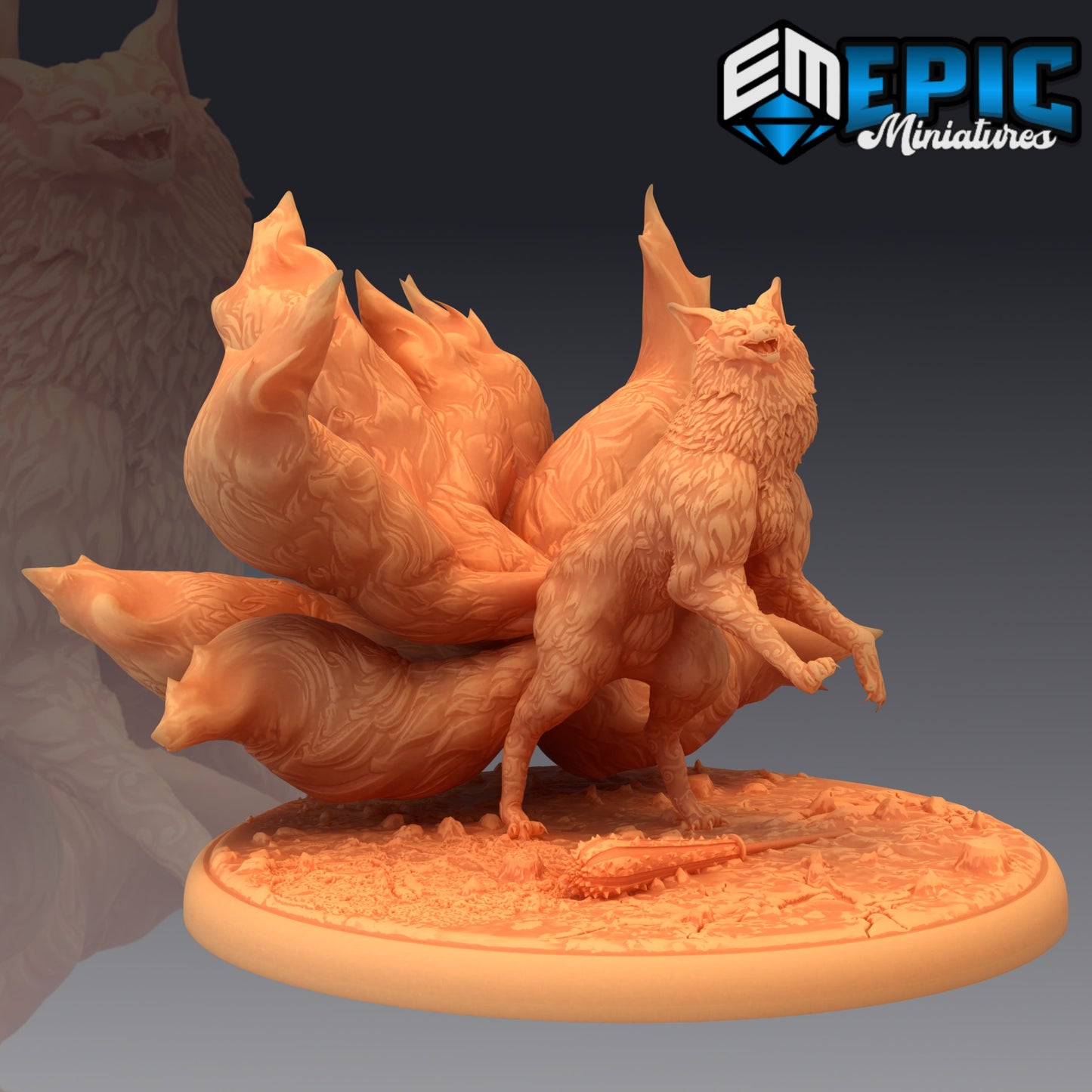 Nine Tailed Fox (4 Variants Available) - Epic Miniatures
