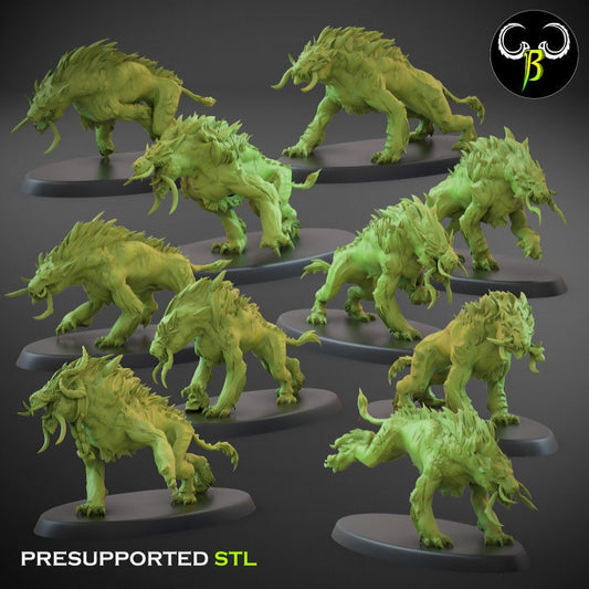 Fel Pack Set 1 (5 Variants) - Clay Beast Creations