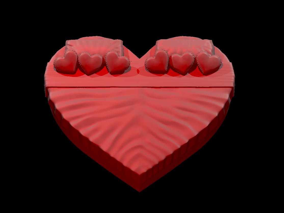 Spinning Heart Shaped Bed Mimic - MZ4250