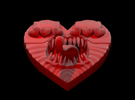 Spinning Heart Shaped Bed Mimic - MZ4250