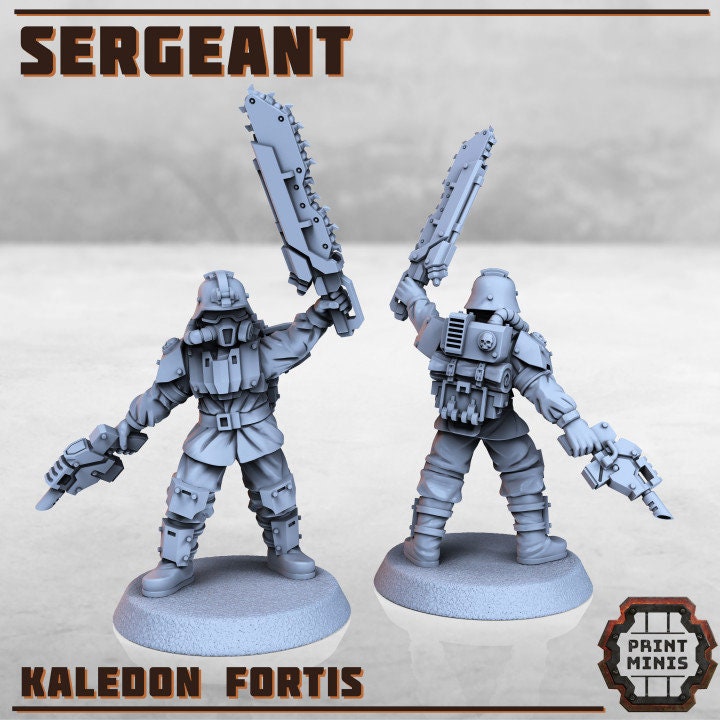 Caledon Fortis - Sergeant (Modular Kit) - Print Minis