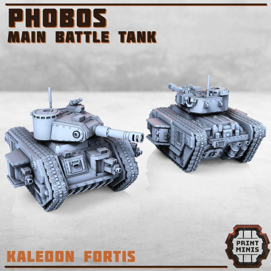 Phobos - Main Battle Tank - Print Minis