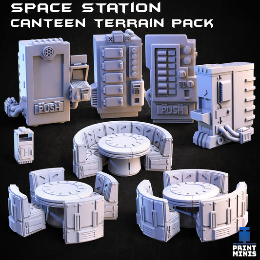 Space Canteen - Scenery Kit - Print Minis