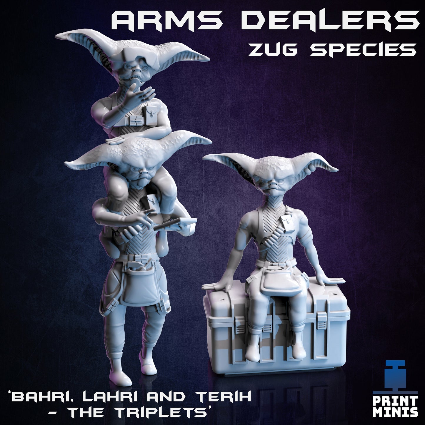 Zug Alien - Arms Dealers (2 Variants Available) - Print Minis