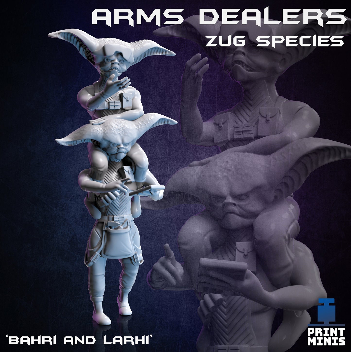 Zug Alien - Arms Dealers (2 Variants Available) - Print Minis