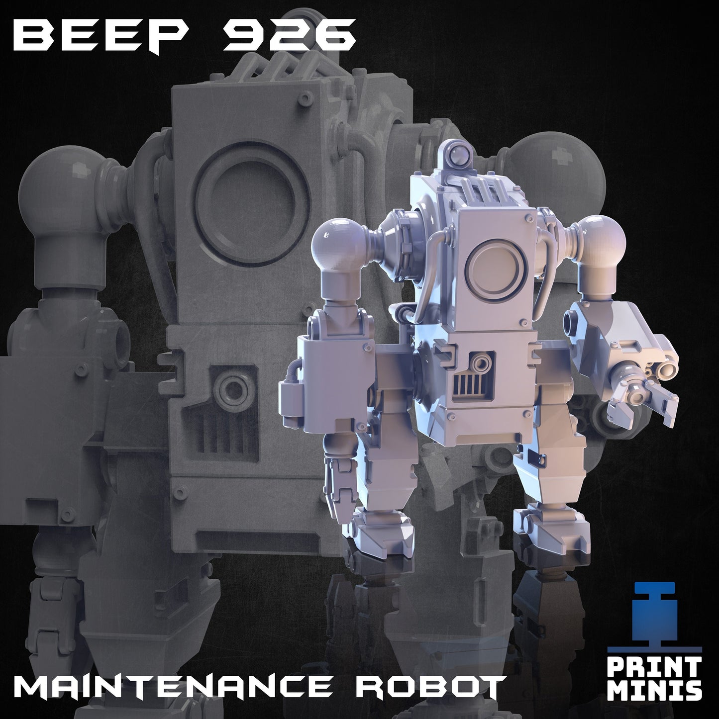 B.E.P. Maintenance Robots (3 Variants Available) - Print Minis