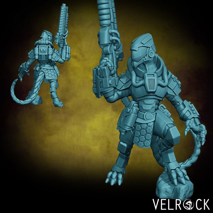 Saurian Mercenary Grunts Set 2 (6 Variants Available) - Velrock