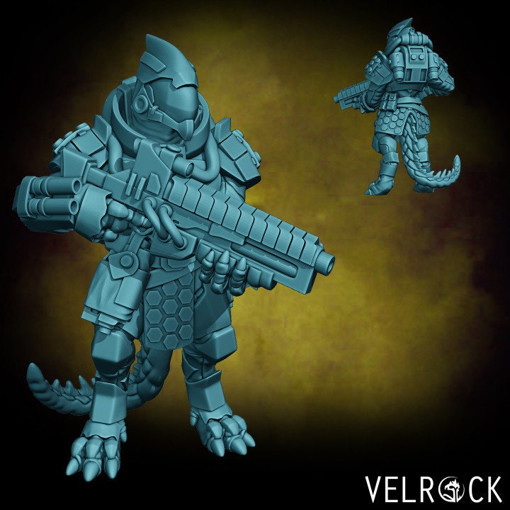 Saurian Mercenary Grunts Set 1 (6 Variants Available) - Velrock