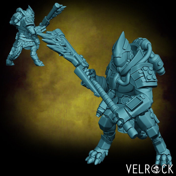 Saurian Mercenary Grunts Set 1 (6 Variants Available) - Velrock