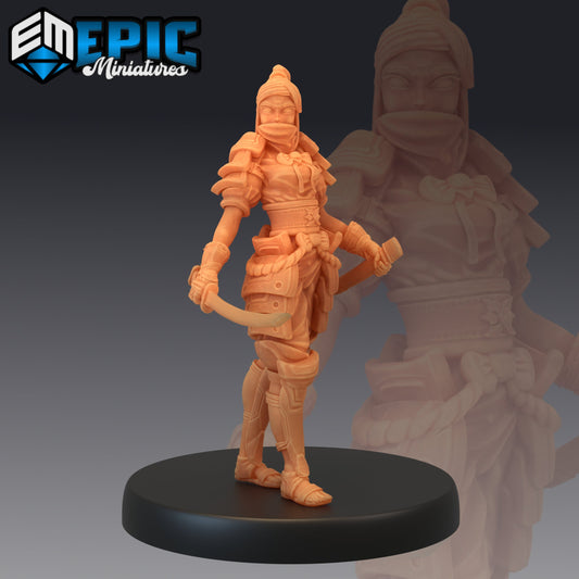 Samurai Female (3 Variants) - Epic Miniatures