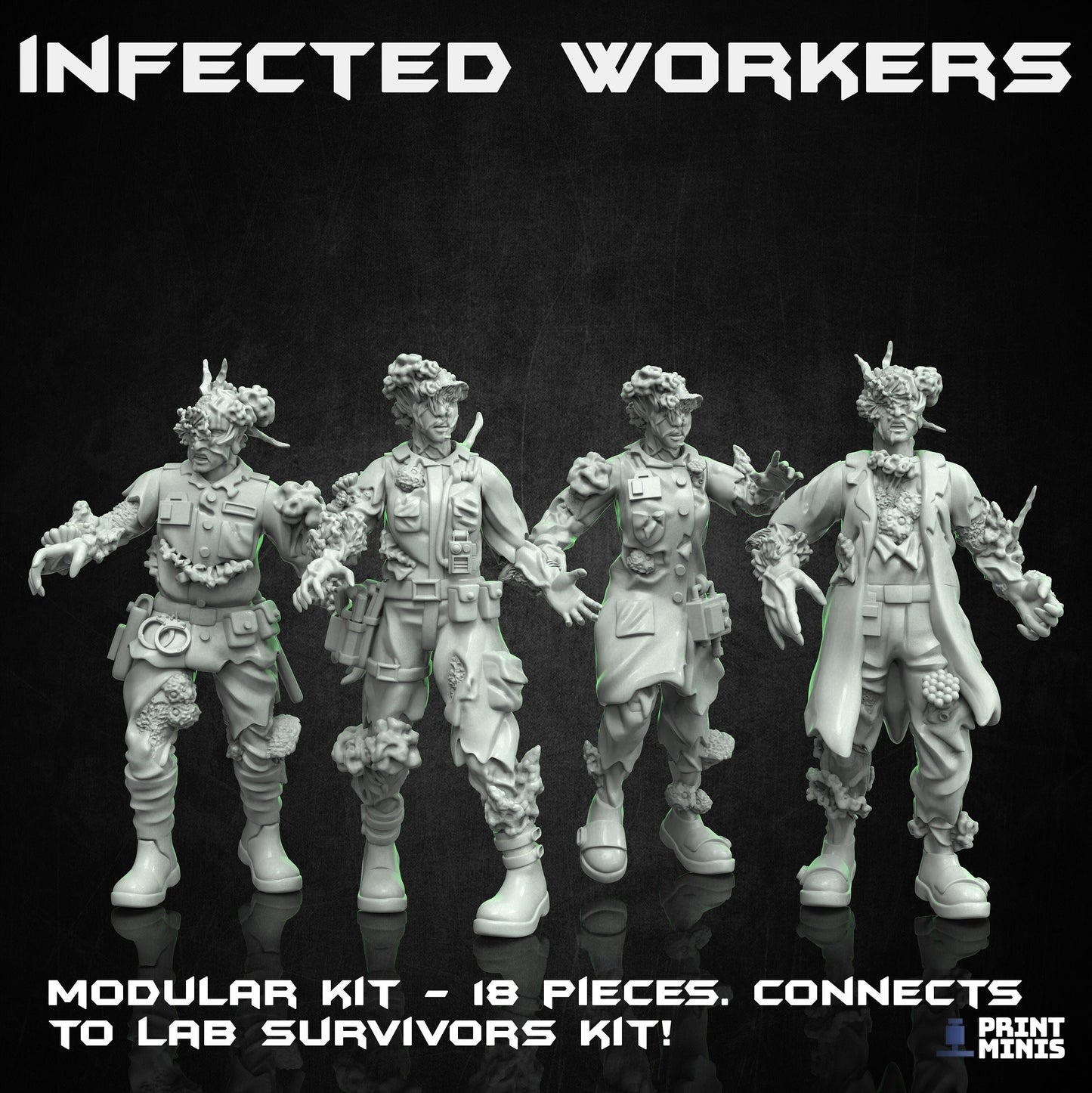 Infected Workers - Modular Kit - Print Minis