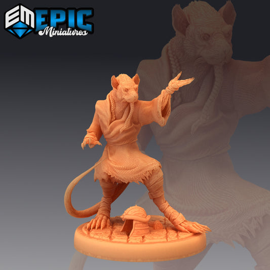 Ratfolk Sensei (3 Variants Available) - Epic Miniatures