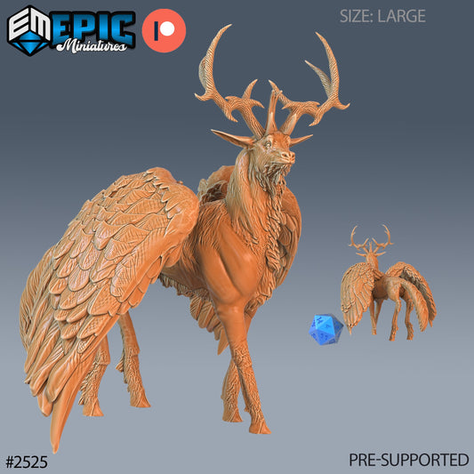 Winged Deer (3 Variants Available) - Epic Miniatures