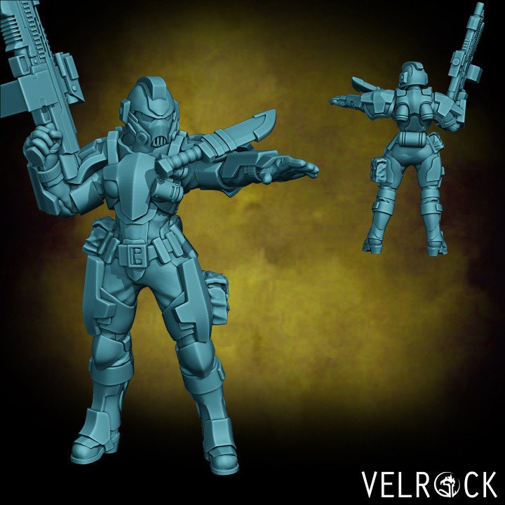 Tempest Guard Knight - Female (5 Variants Available) - Velrock