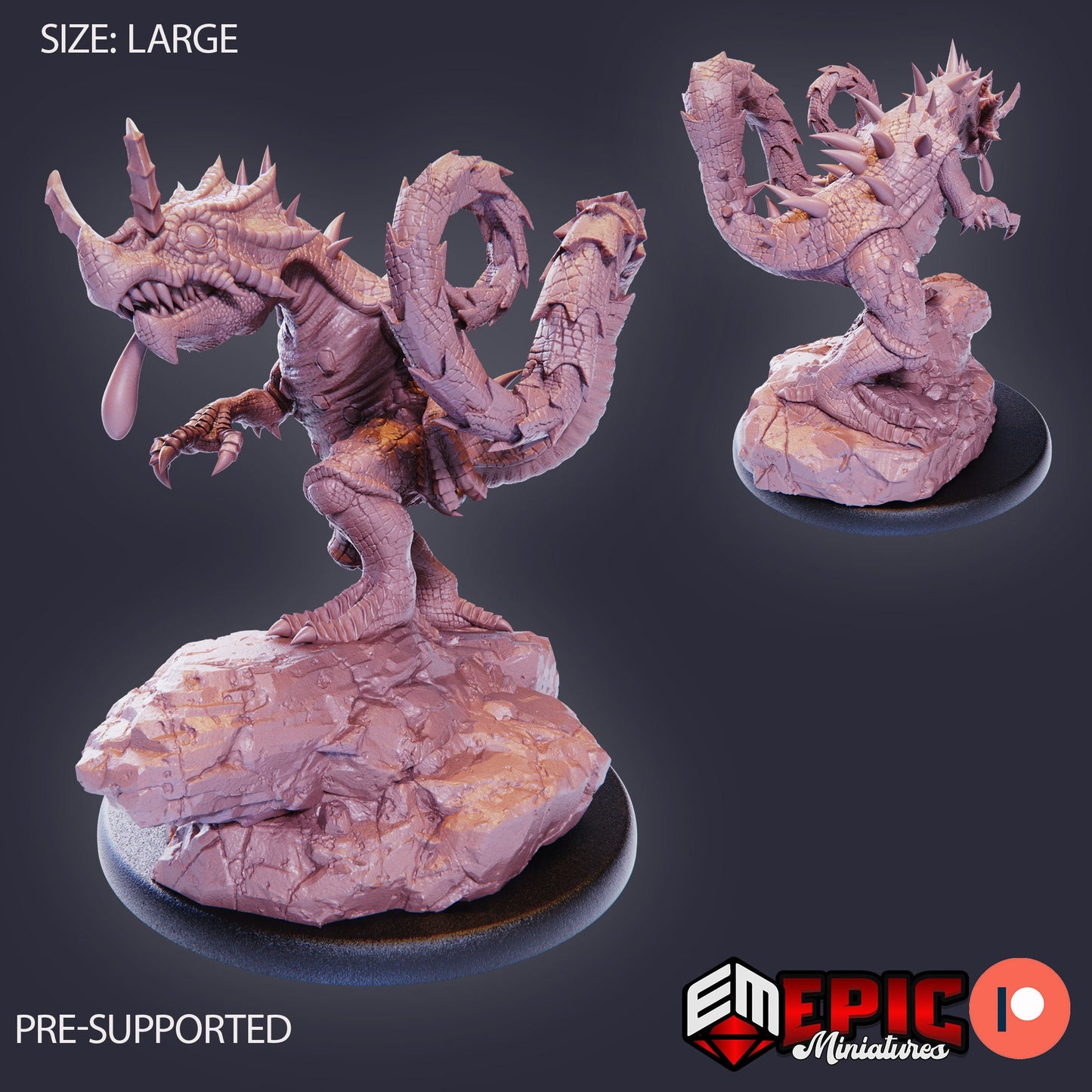 Chameleon Raptor (3 Variants Available) - Epic Miniatures