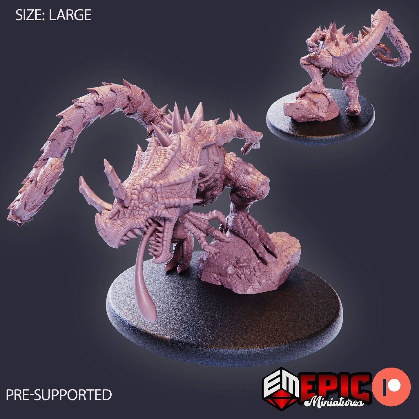 Chameleon Raptor (3 Variants Available) - Epic Miniatures