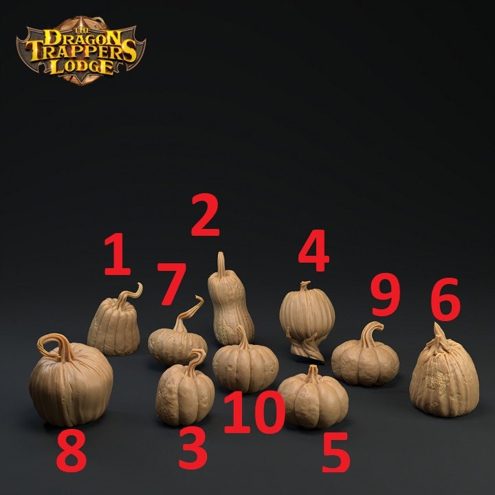 Pumpkin Heads (20 Variants Available) - Dragon Trapper's Lodge