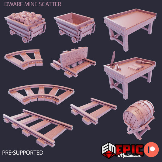 Dwarven Mine Scatter Set 4 - Epic Miniatures