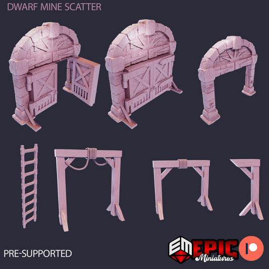 Dwarven Mine Scatter Set 3 - Epic Miniatures