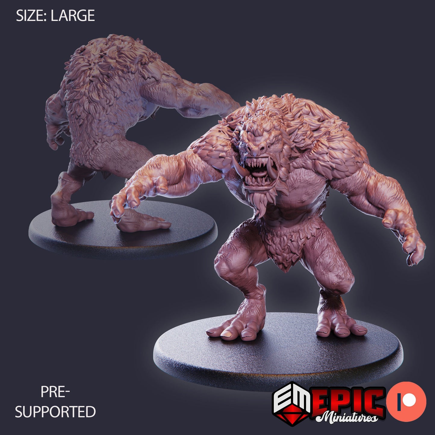 Norse Troll (3 Variants) - Epic Miniatures