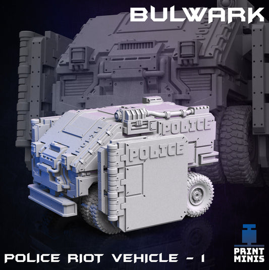 Bulwark Police Vehicle (4 Variants Available) - Print Minis