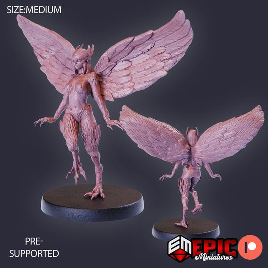 Mountain Harpy (5 Variants) - Epic Miniatures