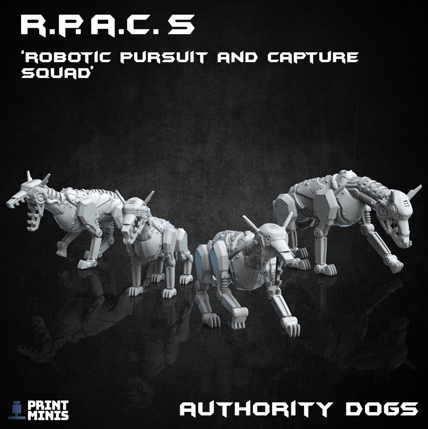 RPACS - Robot Dogs (4 Variants Available) - Print Minis