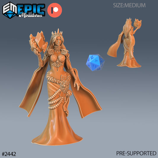 Ice Sorceress (3 Variants Available) - Epic Miniatures