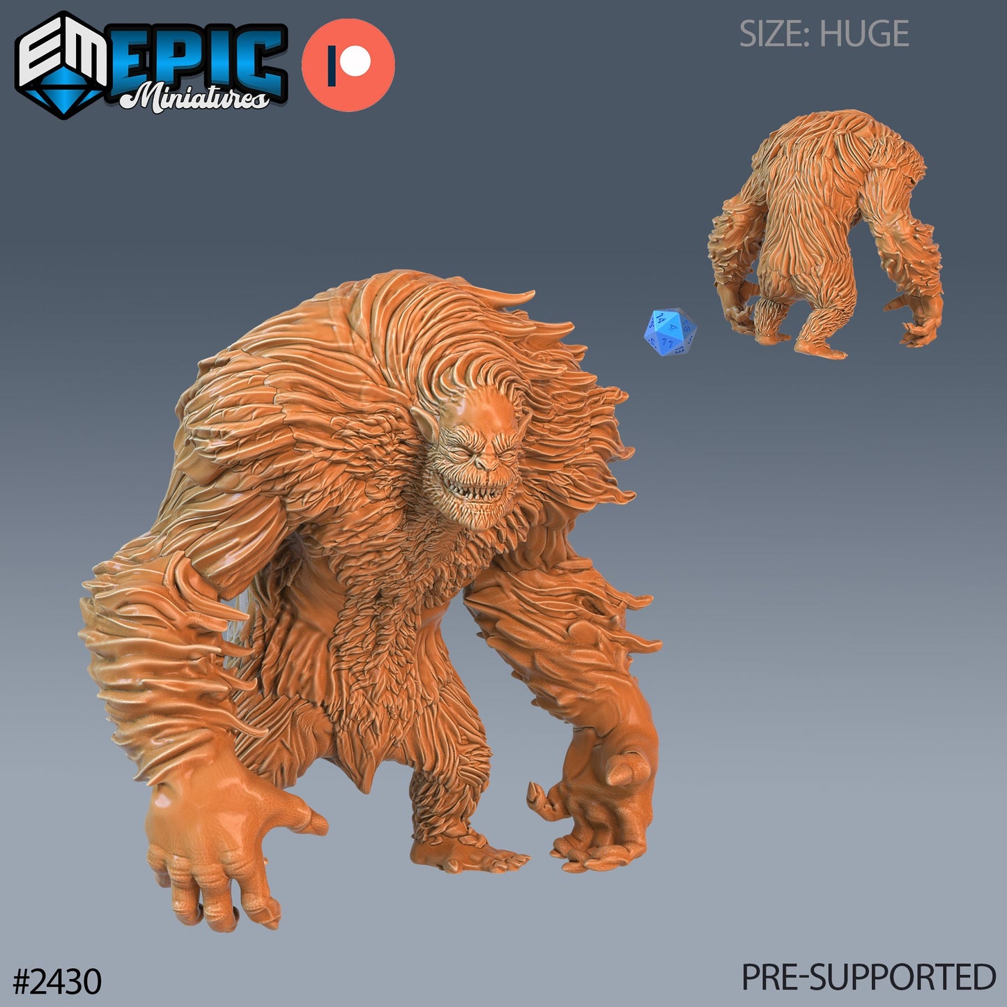 Yeti Abomination (3 Variants Available) - Epic Miniatures