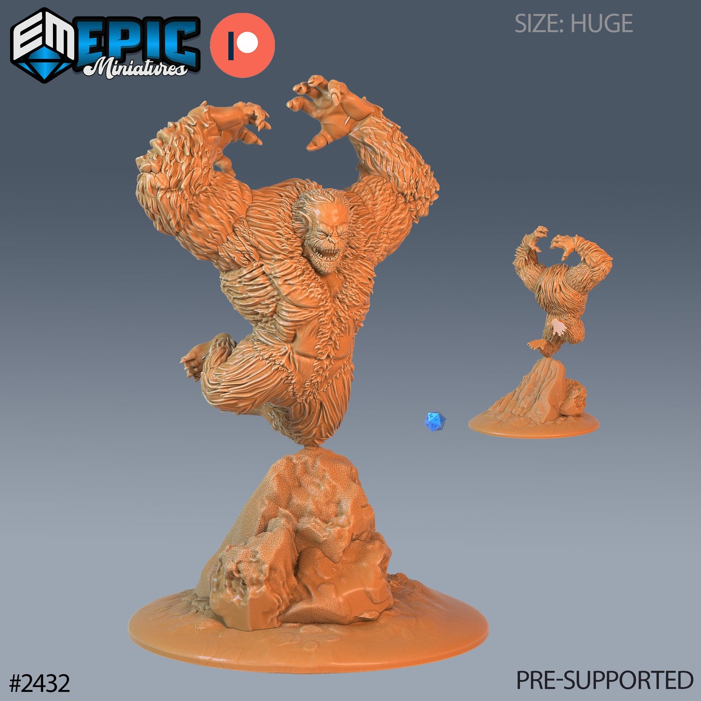 Yeti Abomination (3 Variants Available) - Epic Miniatures