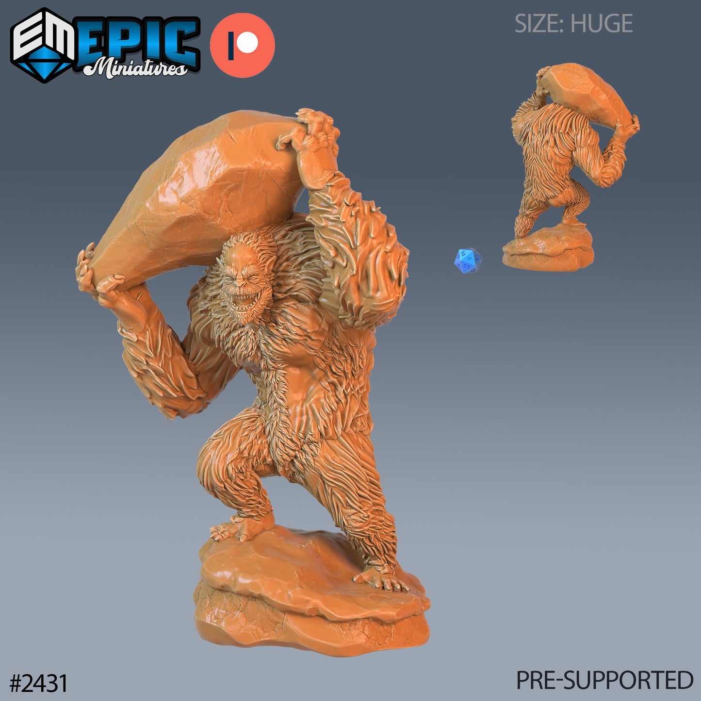 Yeti Abomination (3 Variants Available) - Epic Miniatures