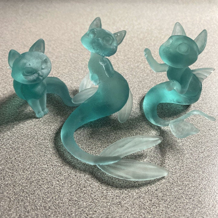 Mer-Cats - Purrmaids  Set 1 (3 Variants Available) - Kawna Minis