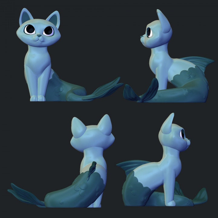 Mer-Cats - Purrmaids  Set 1 (3 Variants Available) - Kawna Minis