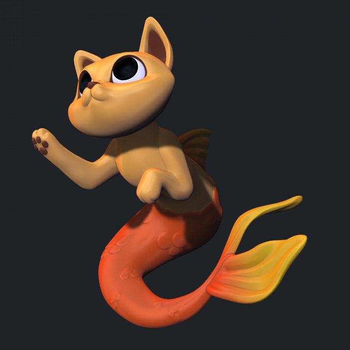 Mer-Cats - Purrmaids  Set 1 (3 Variants Available) - Kawna Minis