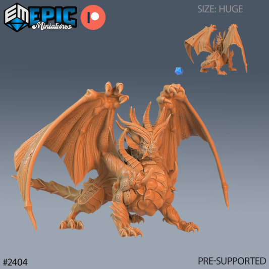 Gray Dragon (3 Variants Available) - Epic Miniatures