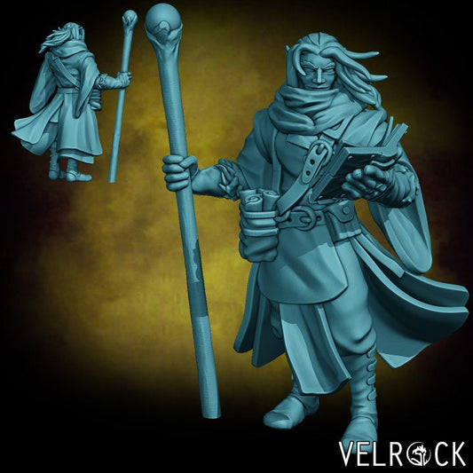 Elven Wizard with Staff - Velrock